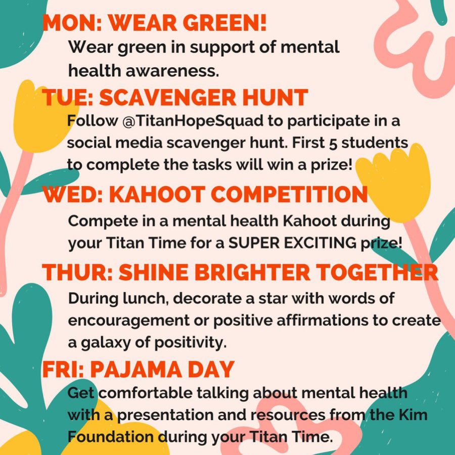 Hope Week encourages student mental health awareness