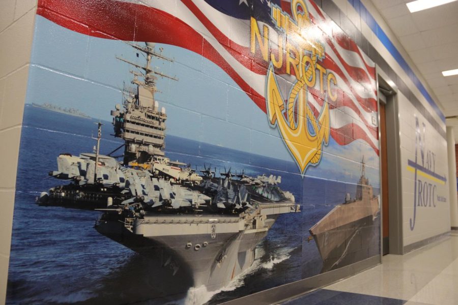 New ROTC Murals in the hallway