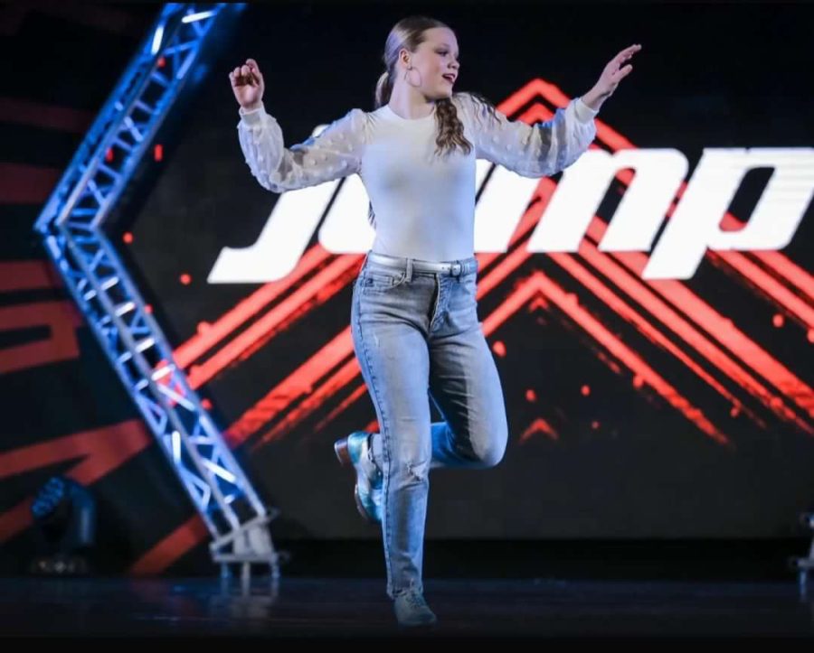 Ava Finley dancing at Jump Dance Convention