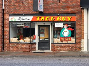 Customers can find The Papillion Taco Guy located in downtown Papillion.