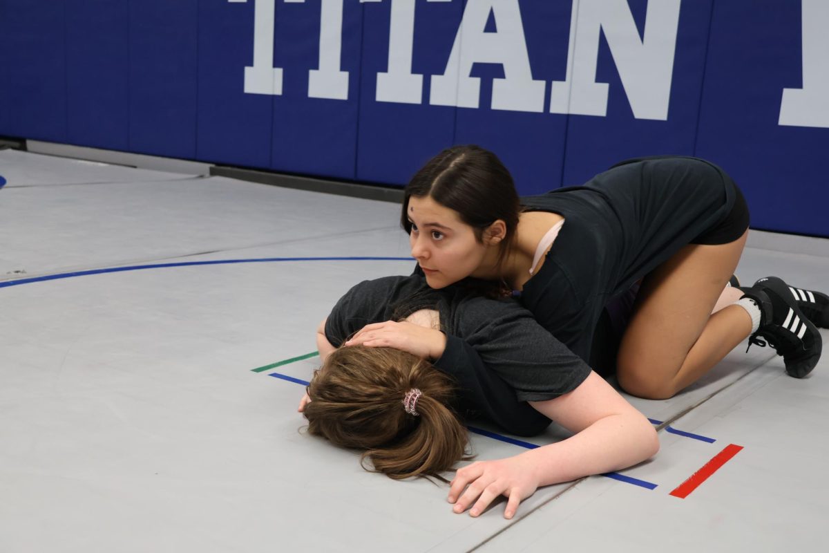 Brooklyn Geaney and Bristol Gourley practicing