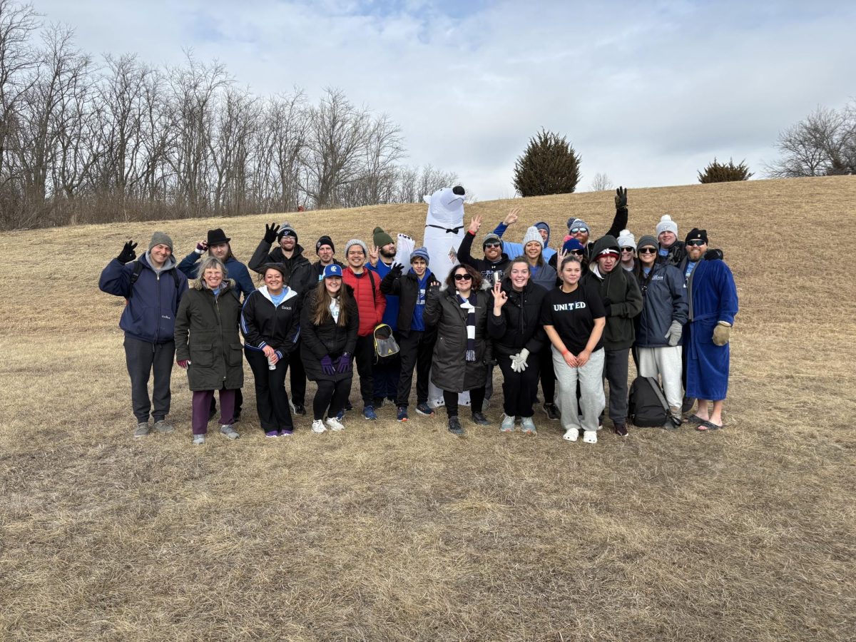 Titan teachers and students before the plunge.