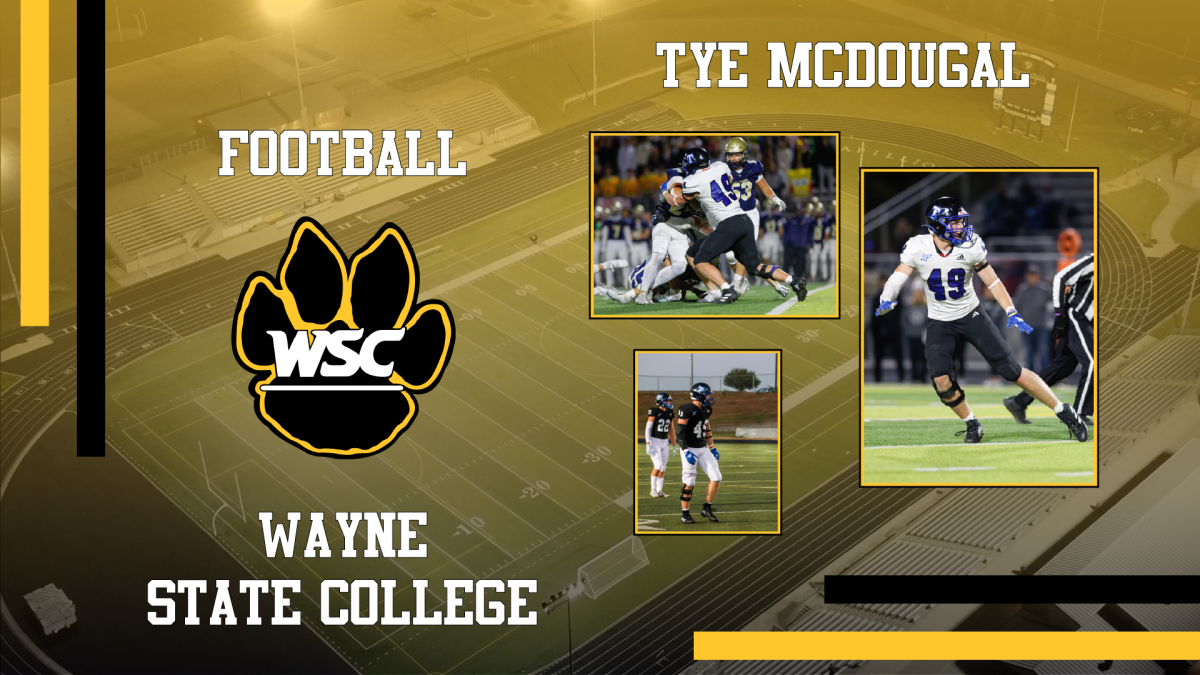 Tye McDougal to play Football for Wayne State College