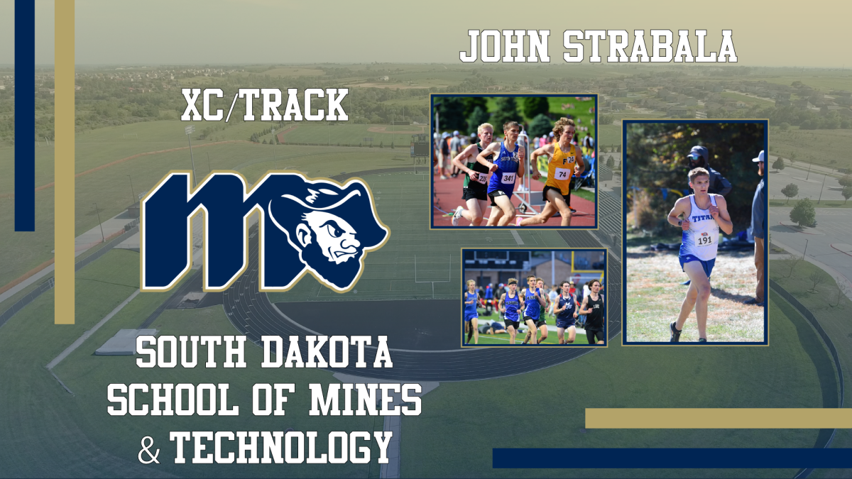 John Strabala to compete in Cross Country and Track for South Dakota School of Mines & Technology