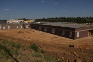 The YATP building going up west of Liberty Middle School is being built by Sampson Construction for a price of $5,598,931, paid for by voter-approved Bond Issue 2023.