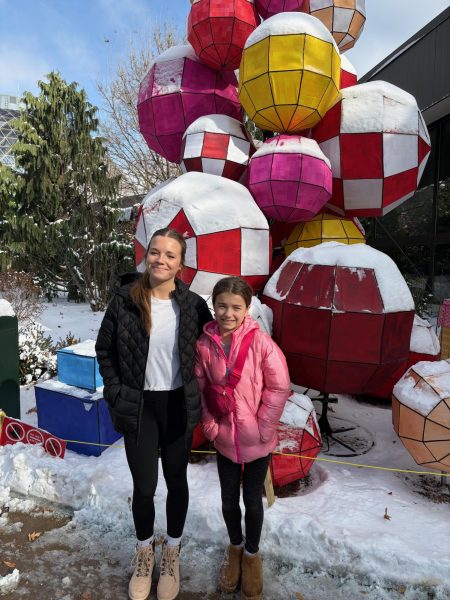 My sister and I visit Omaha’s Henry Doorly Zoo and Aquarium over winter break using our family’s library pass.