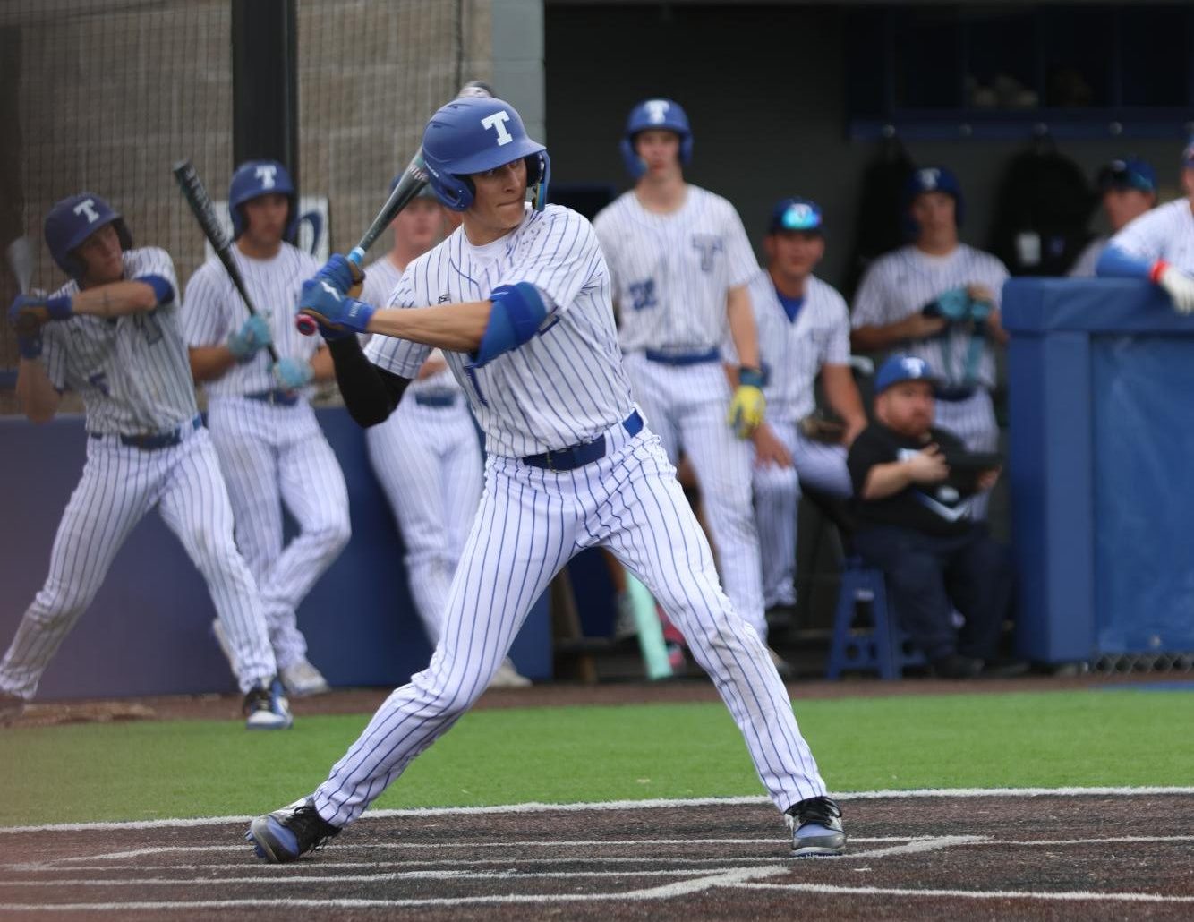 Brady up to bat in their 5-3 loss against the Creighton Prep Junior Jays on Mar 30.